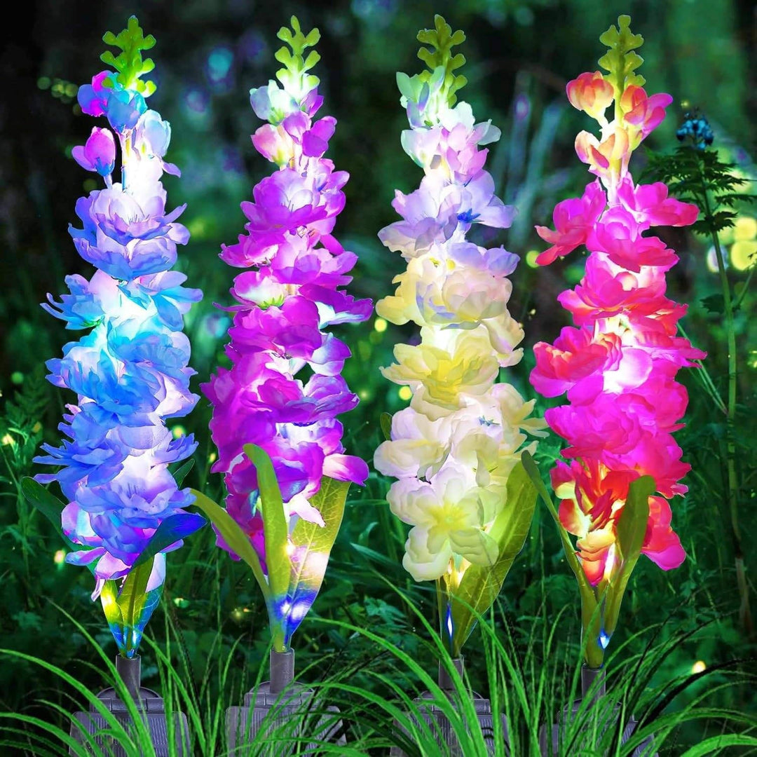 Outdoor Solar Garden Lights Waterproof LED Decorative Flower Design
