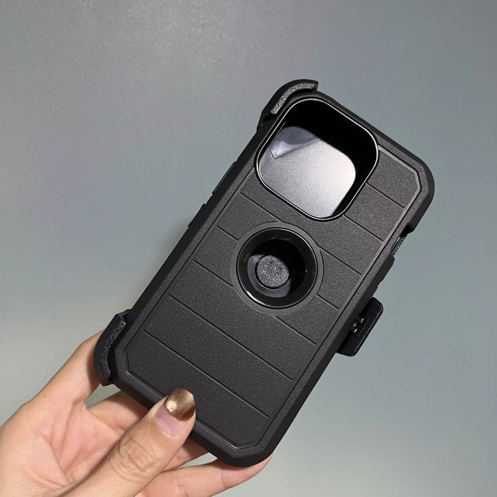 Heavy Duty Shockproof Phone Case with Holster Kickstand