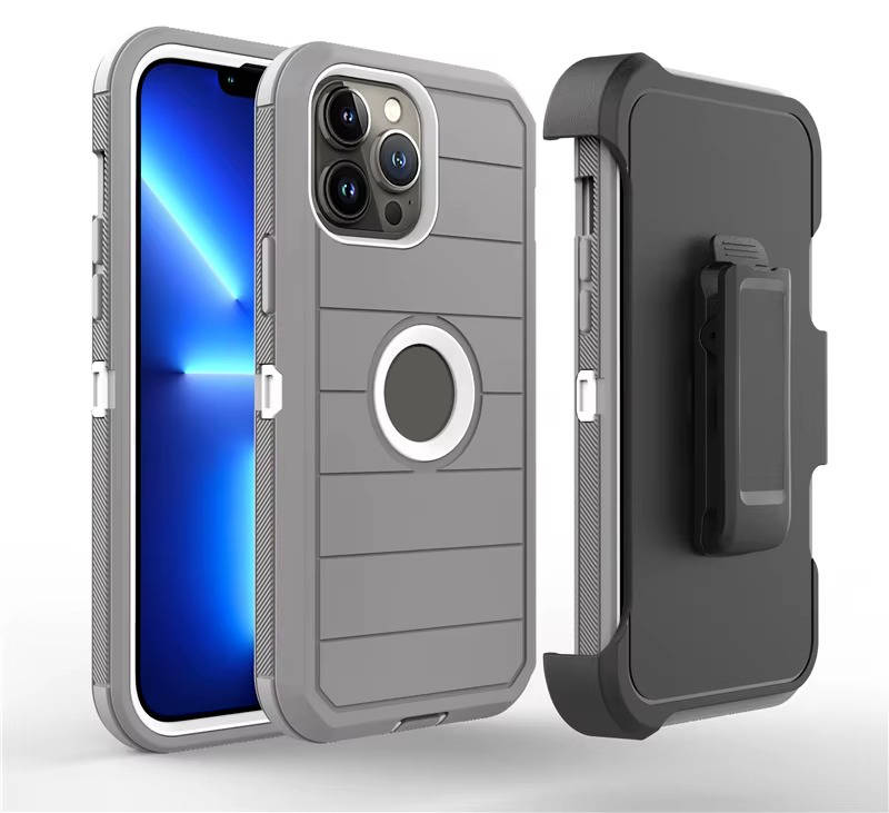 Heavy Duty Shockproof Phone Case with Holster Kickstand