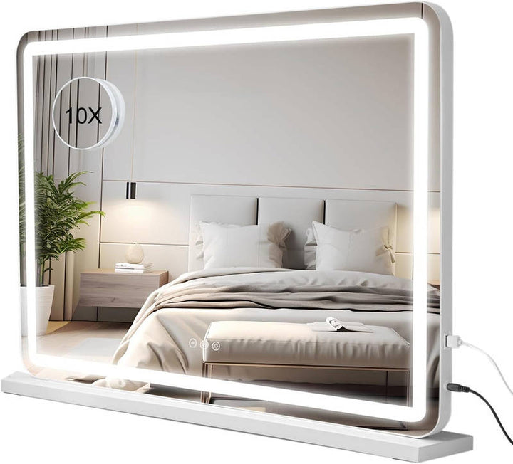 LED Vanity Mirror with Lights Dimmable Touch Screen Makeup Mirror