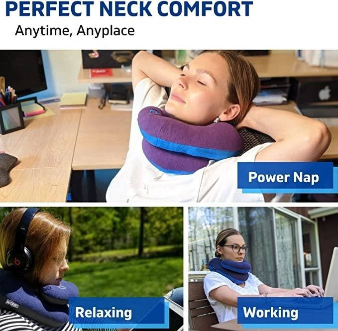 Travel Neck Pillow Memory Foam Ergonomic Support