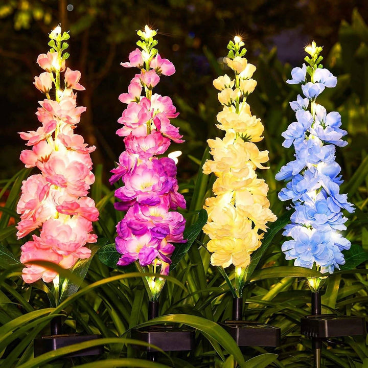 Outdoor Solar Garden Lights Waterproof LED Decorative Flower Design