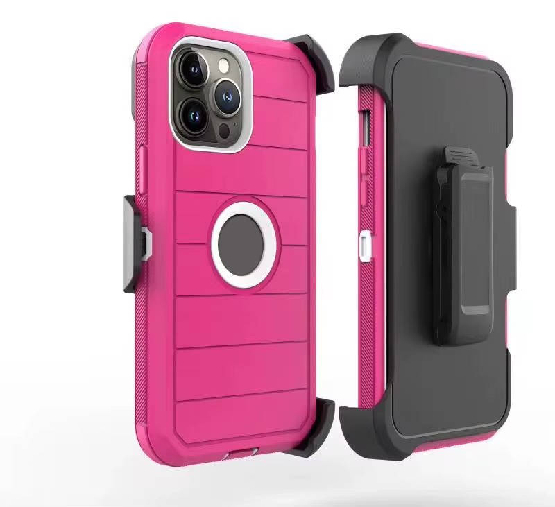 Heavy Duty Shockproof Phone Case with Holster Kickstand