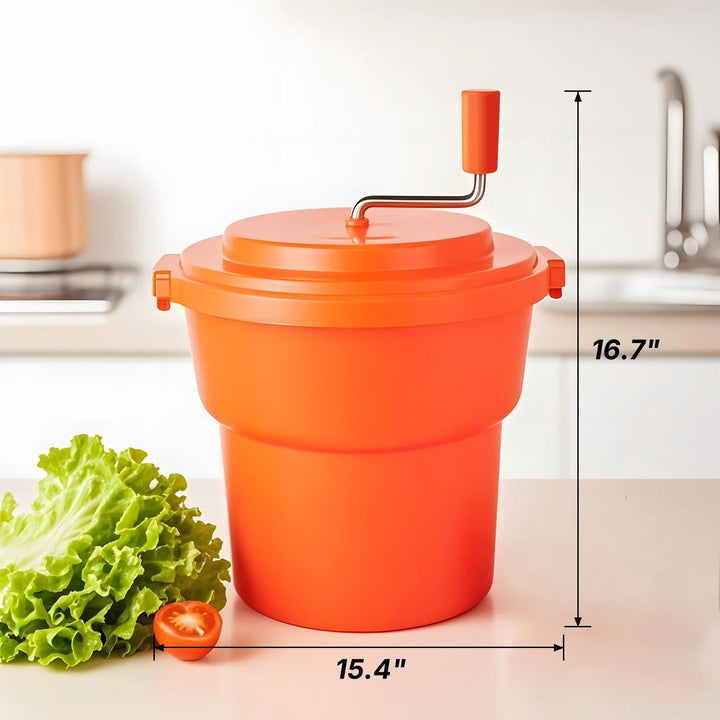 Manual Salad Spinner Large Capacity with Handle Commercial Vegetable