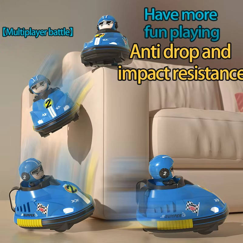 Kids Remote Control Bumper Cars with Ejecting Drivers Set