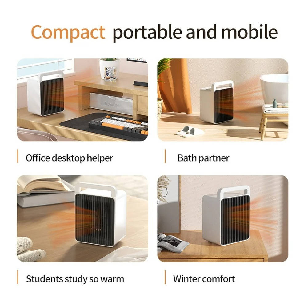 Portable Electric Heater 600W Compact Fast Heating