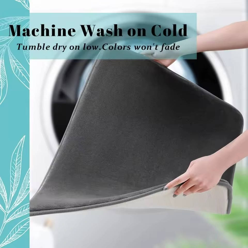 Absorbent Bath Floor Mat Soft Plush
