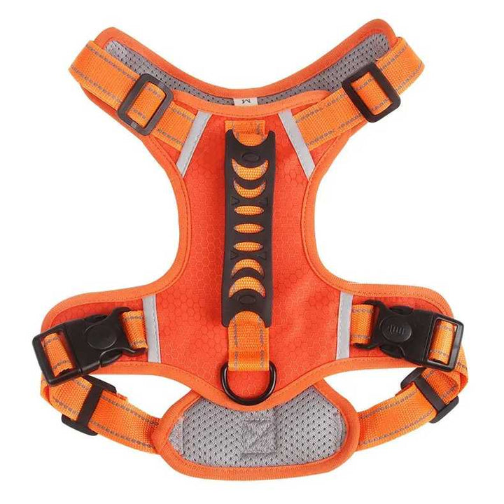 Adjustable Reflective Dog Harness Breathable Mesh No Pull Saddle