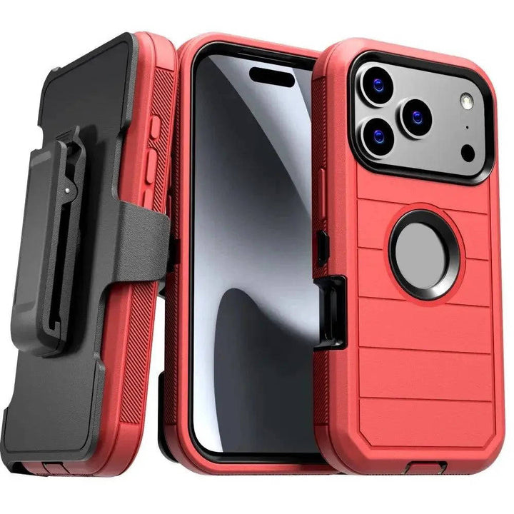 Heavy Duty Shockproof Phone Case with Holster Kickstand