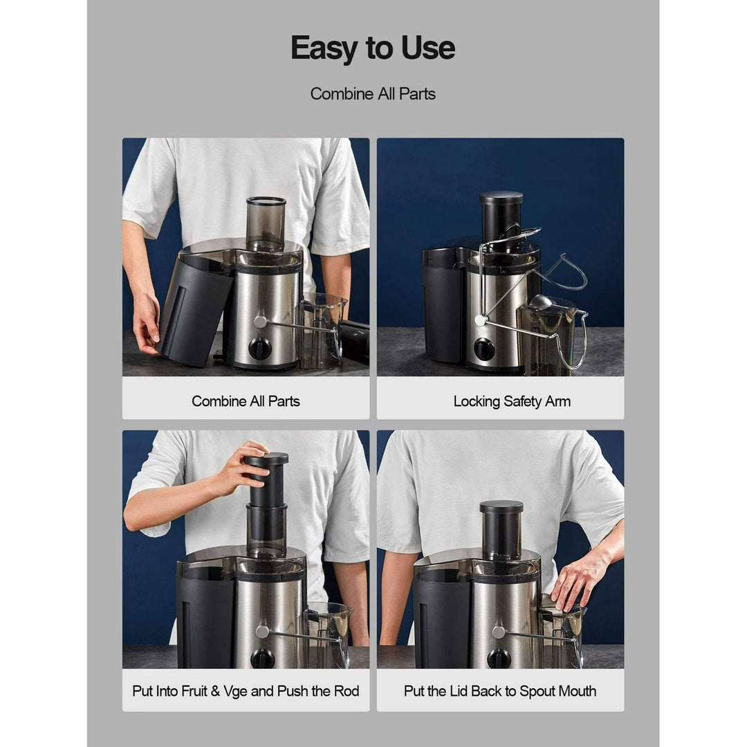Centrifugal Juicer Stainless Steel Wide Feed Chute
