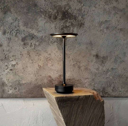 Wireless LED Table Lamp Electroplated Metal Touch Control