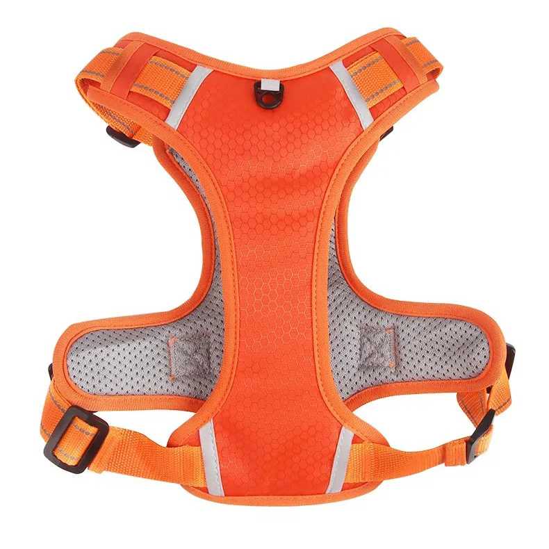 Adjustable Reflective Dog Harness Breathable Mesh No Pull Saddle