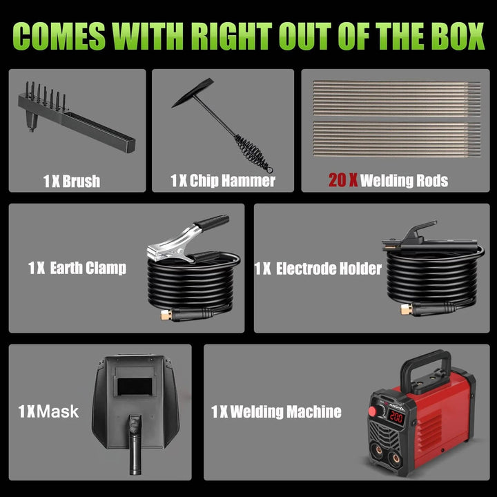 Portable Mini Stick Welder MMA Arc Welding Machine LED Display