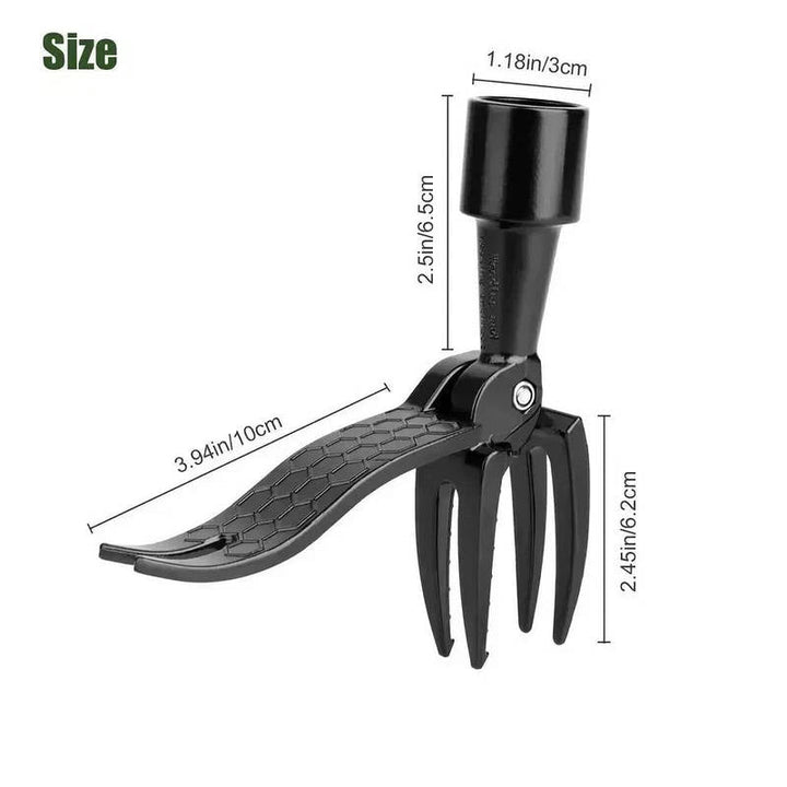 Garden Weed Puller Tool with Handle Root Remover Easy Use