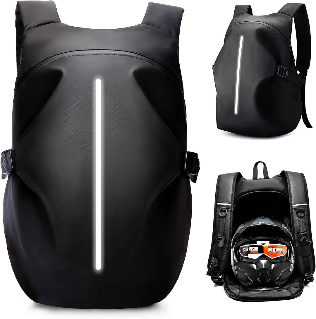 Motorcycle Travel Backpack with Helmet Compartment