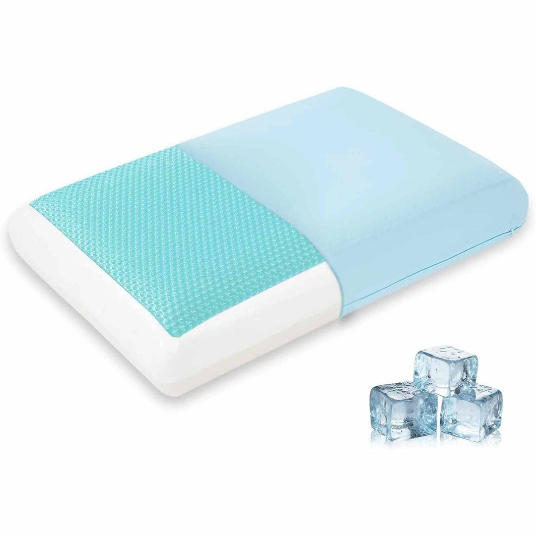 Ergonomic Cooling Gel Memory Foam Pillow Contoured Neck Support