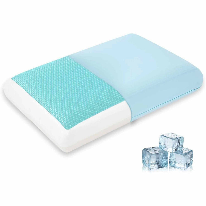 Ergonomic Cooling Gel Memory Foam Pillow Contoured Neck Support