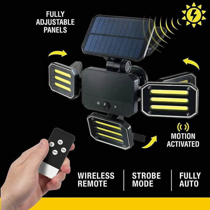 Outdoor LED Floodlight with Motion Sensor and Remote Control