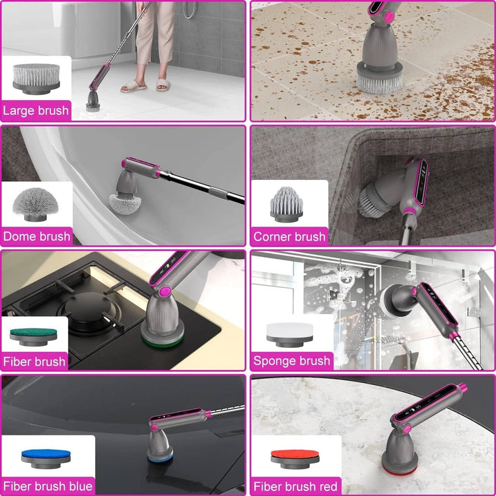 Electric Spin Scrubber Cleaning Brush Cordless