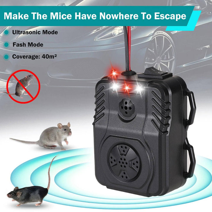 Ultrasonic Car Engine Rodent Repeller Electronic Pest Control Device