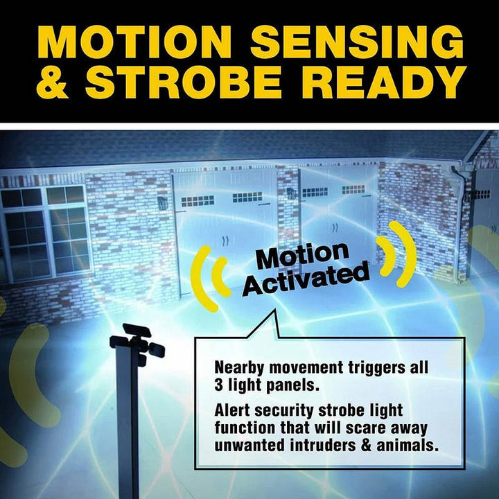 Outdoor LED Floodlight with Motion Sensor and Remote Control