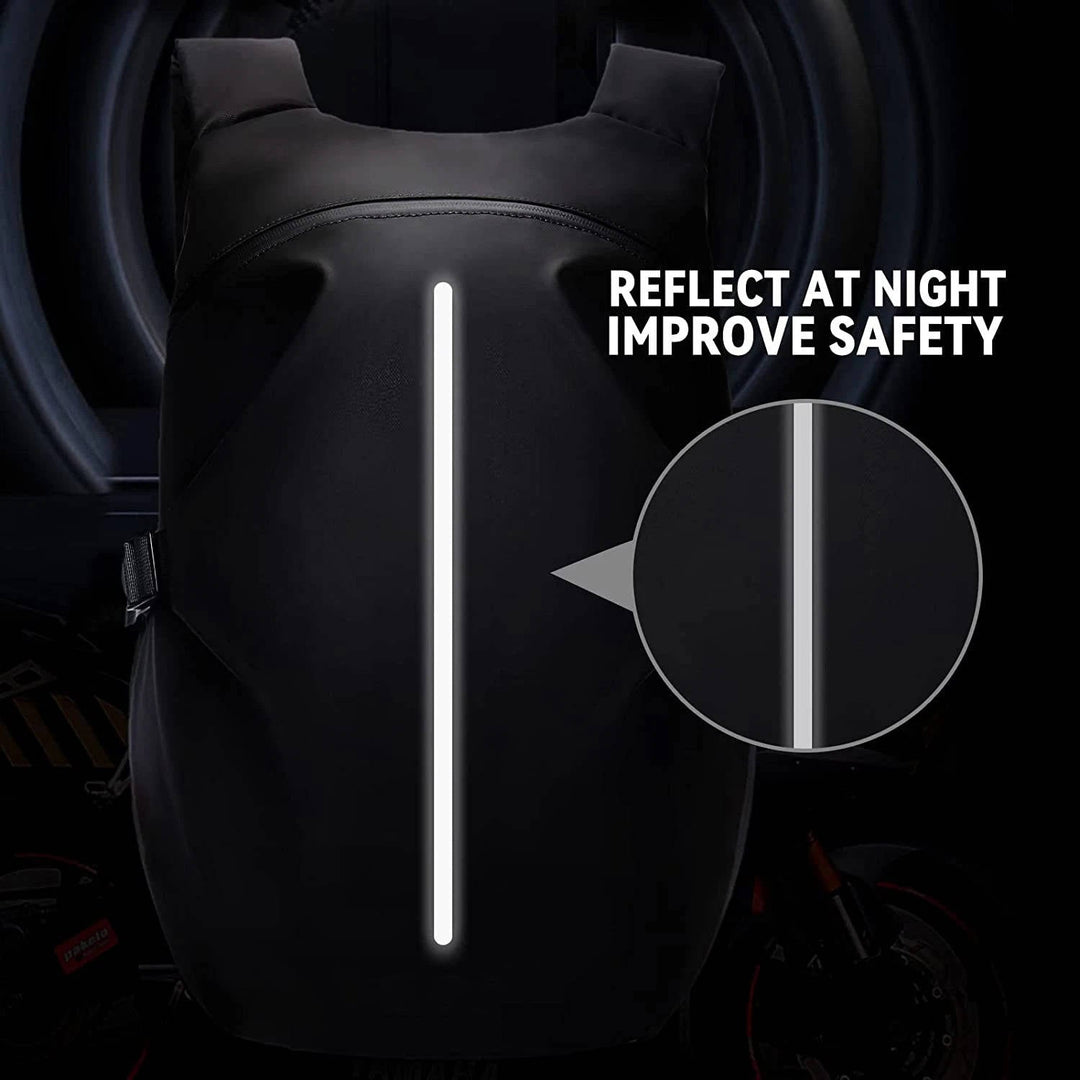 Motorcycle Travel Backpack with Helmet Compartment