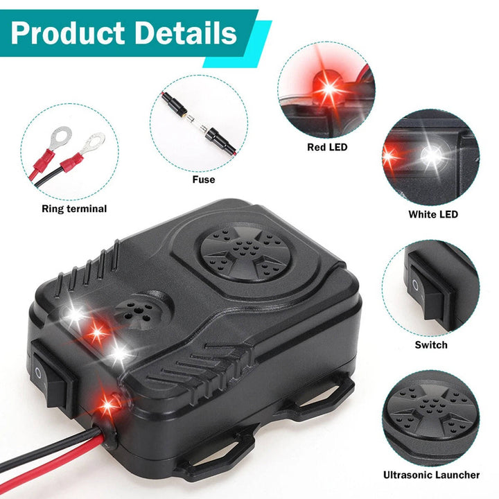 Ultrasonic Car Engine Rodent Repeller Electronic Pest Control Device