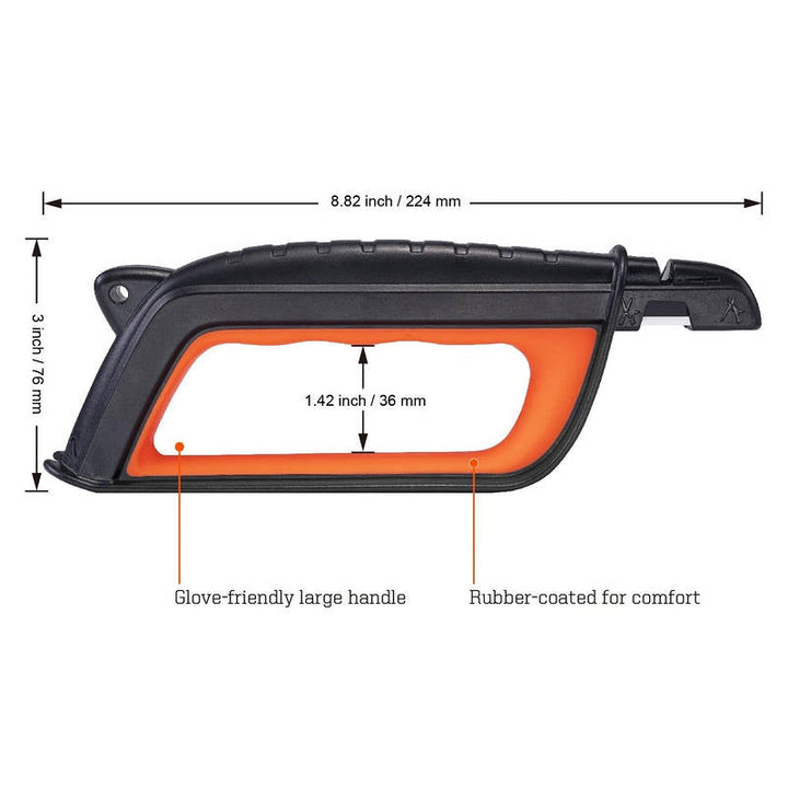 Multi-Tool Sharpener for Garden Tools Lawn Mower Blade Pruner Shears