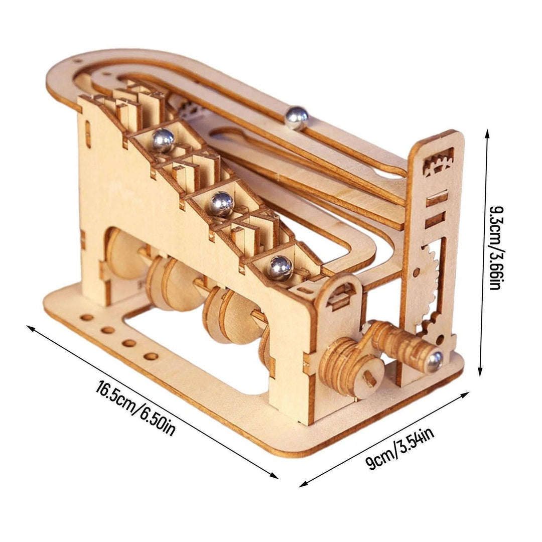Adult Wooden Marble Run 3D Puzzle Mechanical Building Kit