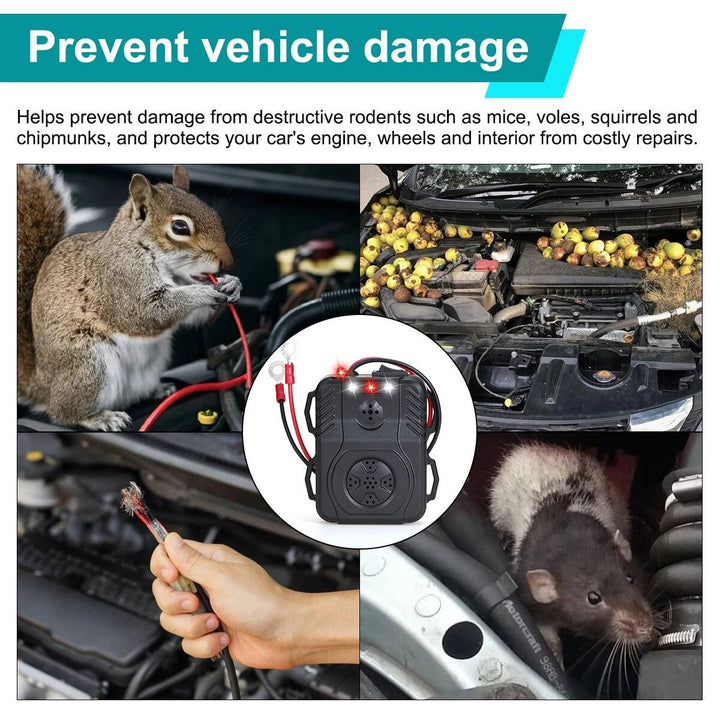 Ultrasonic Car Engine Rodent Repeller Electronic Pest Control Device