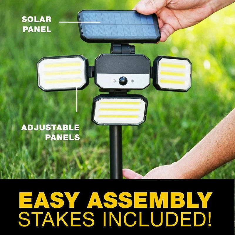 Outdoor LED Floodlight with Motion Sensor and Remote Control