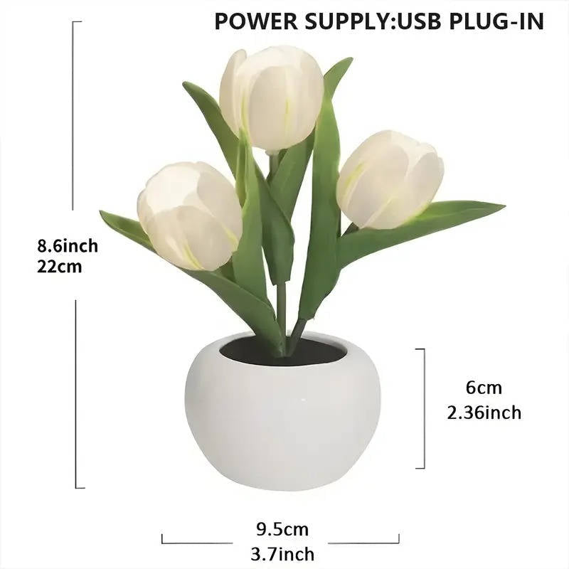 LED Mood Lamp with Vase Color Changing Ambient Table