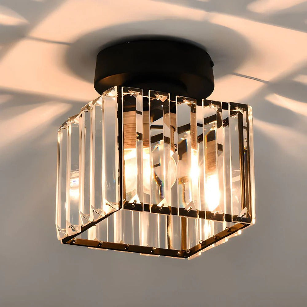 Ceiling Fixture Crystal Glass Modern Design