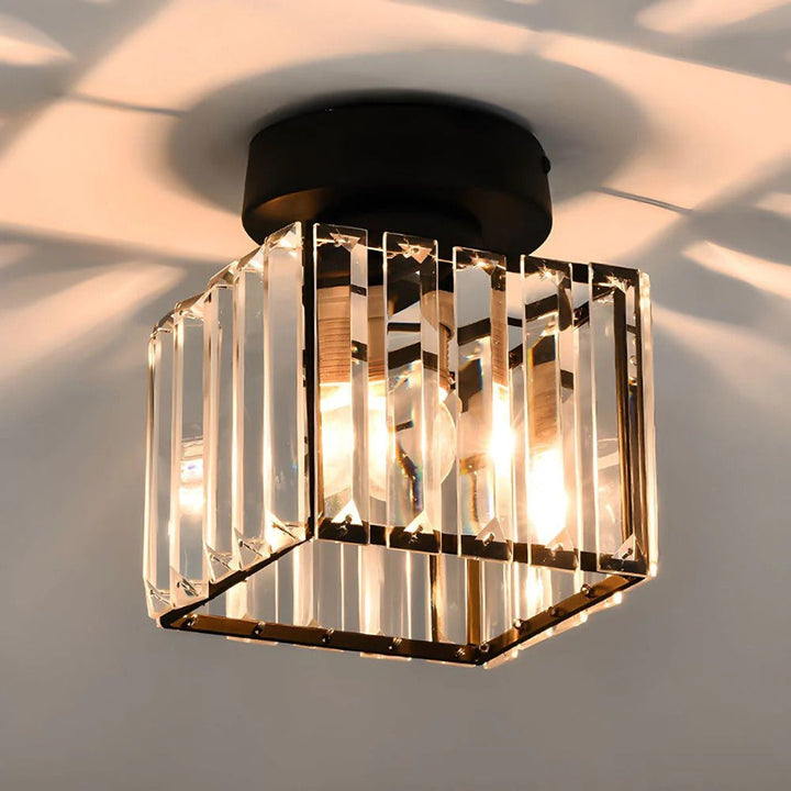 Ceiling Fixture Crystal Glass Modern Design