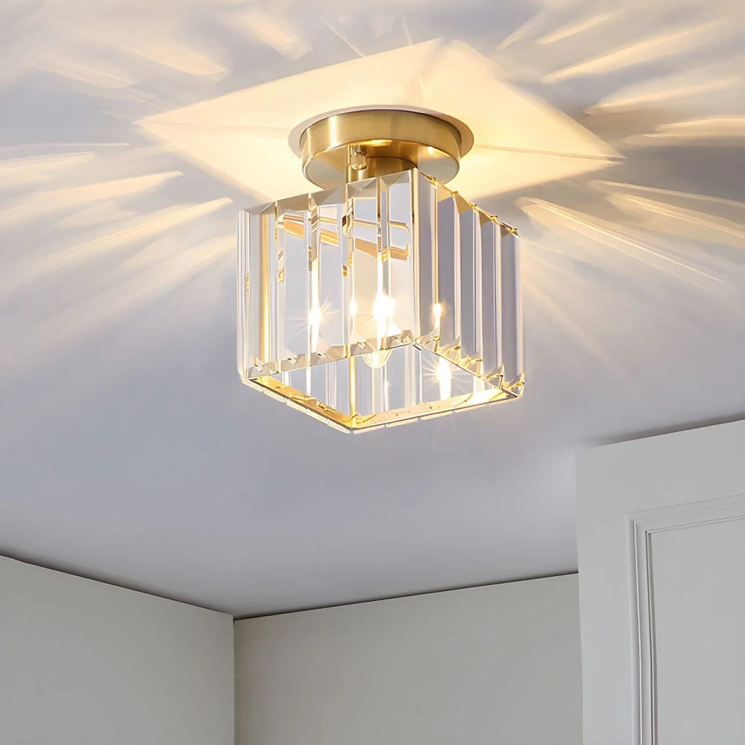 Ceiling Fixture Crystal Glass Modern Design