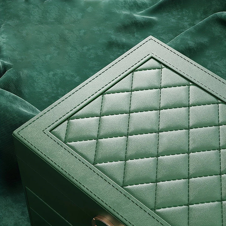 Jewelry Organizer Box Leather with Drawers
