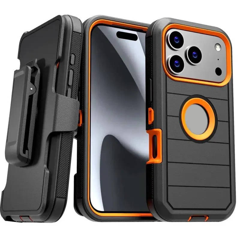 Unisex Heavy Duty Shockproof Phone Case with Holster Kickstand - Lenila