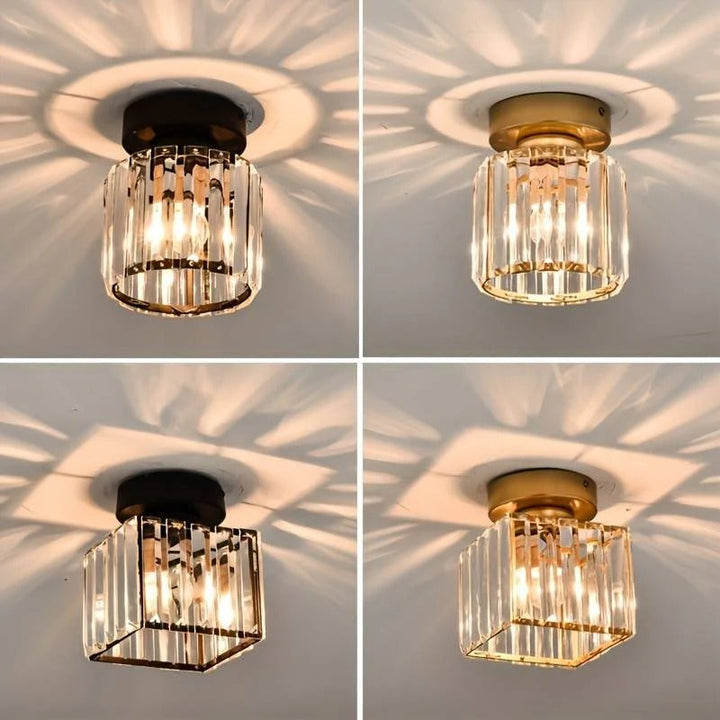 Ceiling Fixture Crystal Glass Modern Design