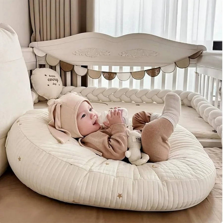 Baby Lounger Pillow Ergonomic Cotton Nest Anti Reflux Support