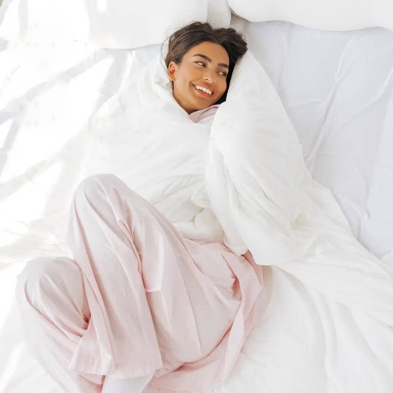 Lightweight Cooling Blanket Breathable Soft Knit Dual-Sided