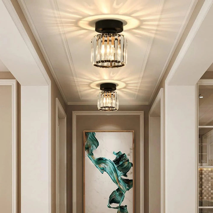 Ceiling Fixture Crystal Glass Modern Design