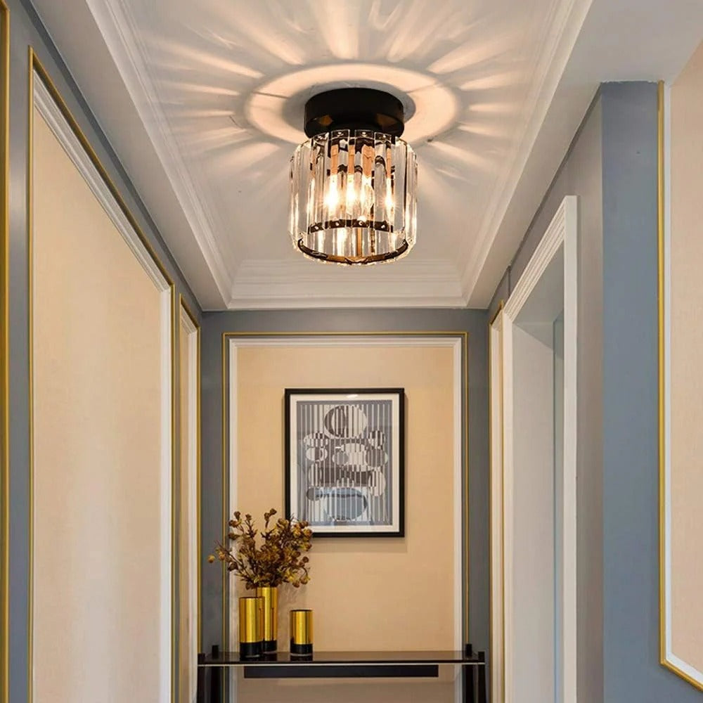 Ceiling Fixture Crystal Glass Modern Design - Lenila