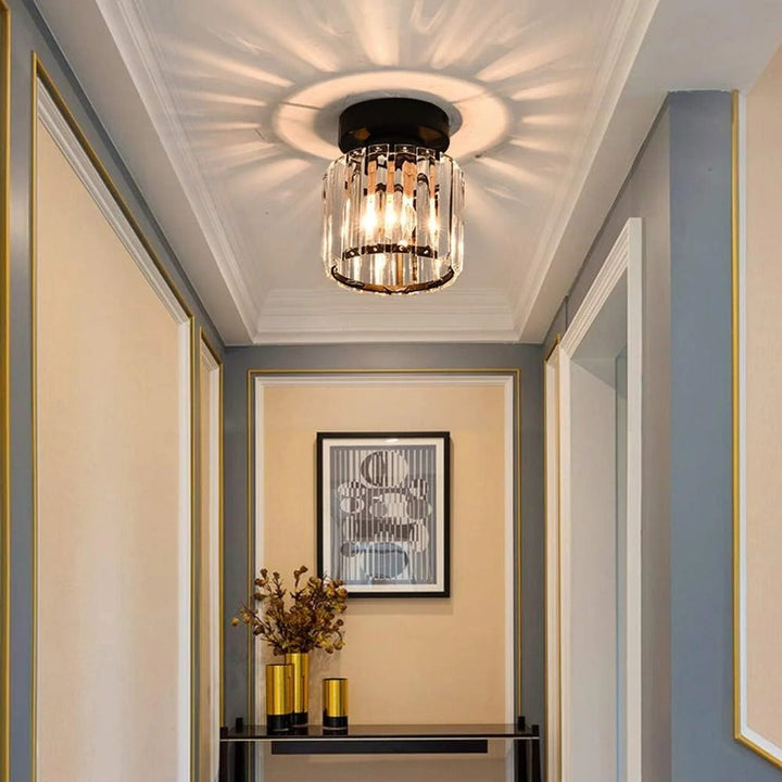 Ceiling Fixture Crystal Glass Modern Design - Lenila