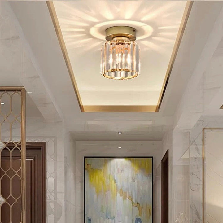 Ceiling Fixture Crystal Glass Modern Design