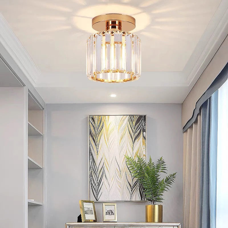 Ceiling Fixture Crystal Glass Modern Design