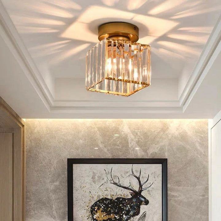 Ceiling Fixture Crystal Glass Modern Design