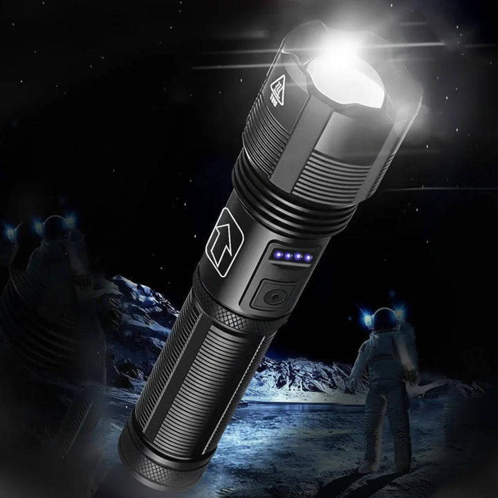 Rechargeable LED Flashlight Aluminum Tactical Zoomable - Lenila
