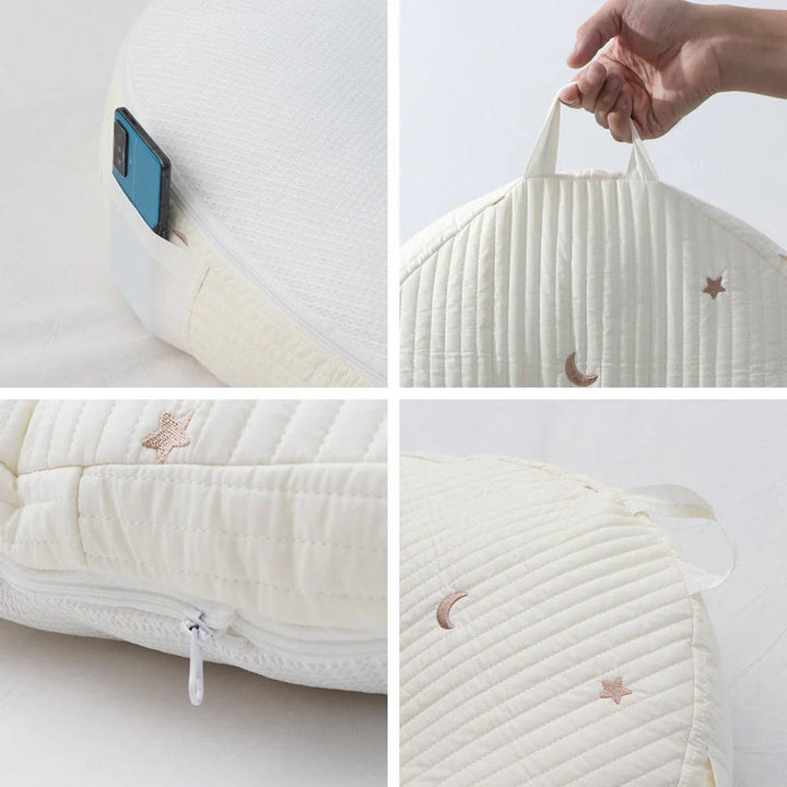Baby Lounger Pillow Ergonomic Cotton Nest Anti Reflux Support