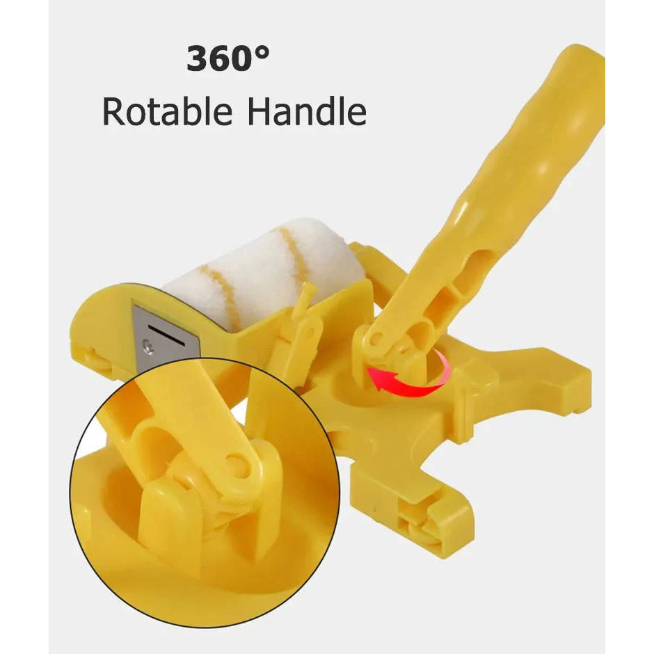 Paint Roller with Handle and Foam Cover