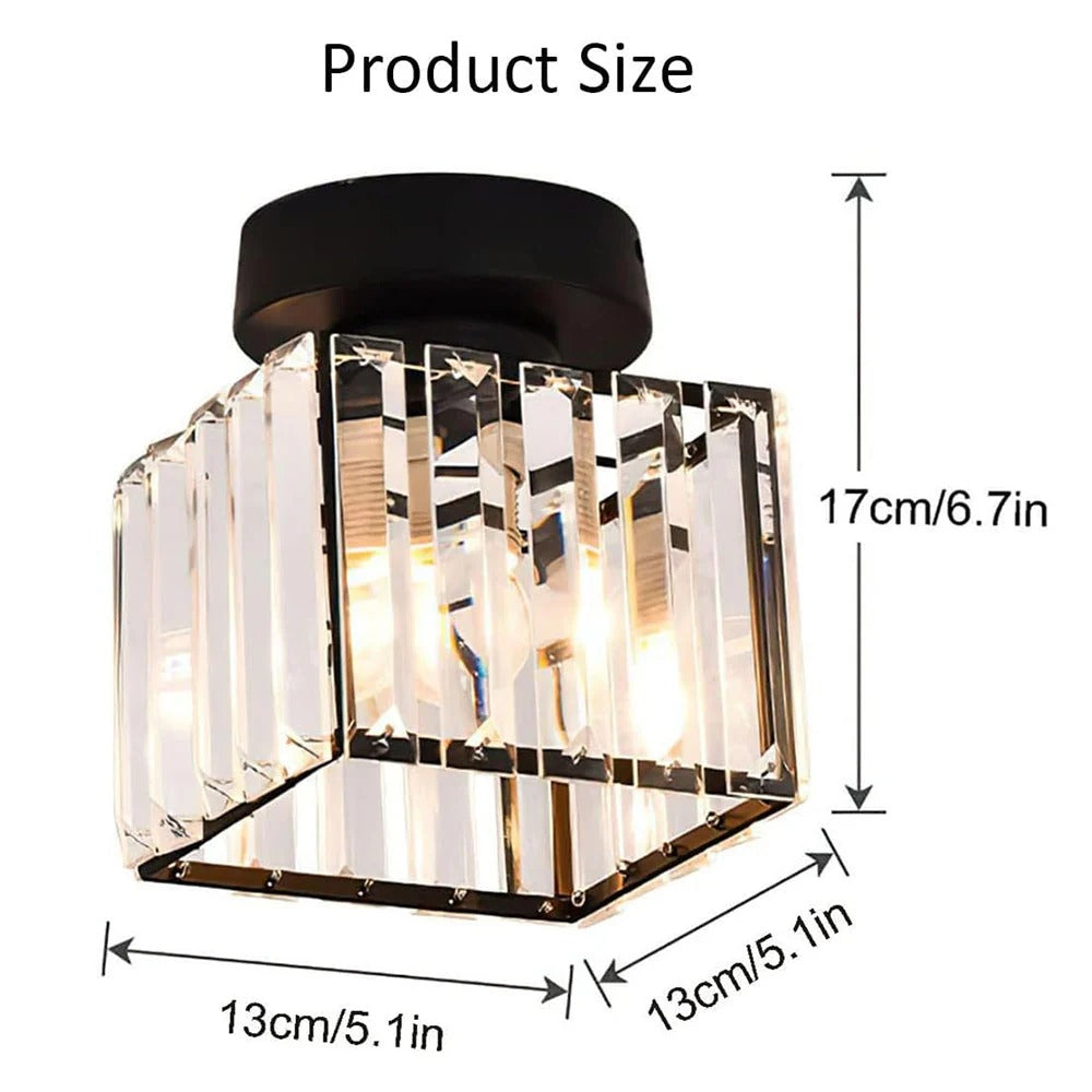 Ceiling Fixture Crystal Glass Modern Design